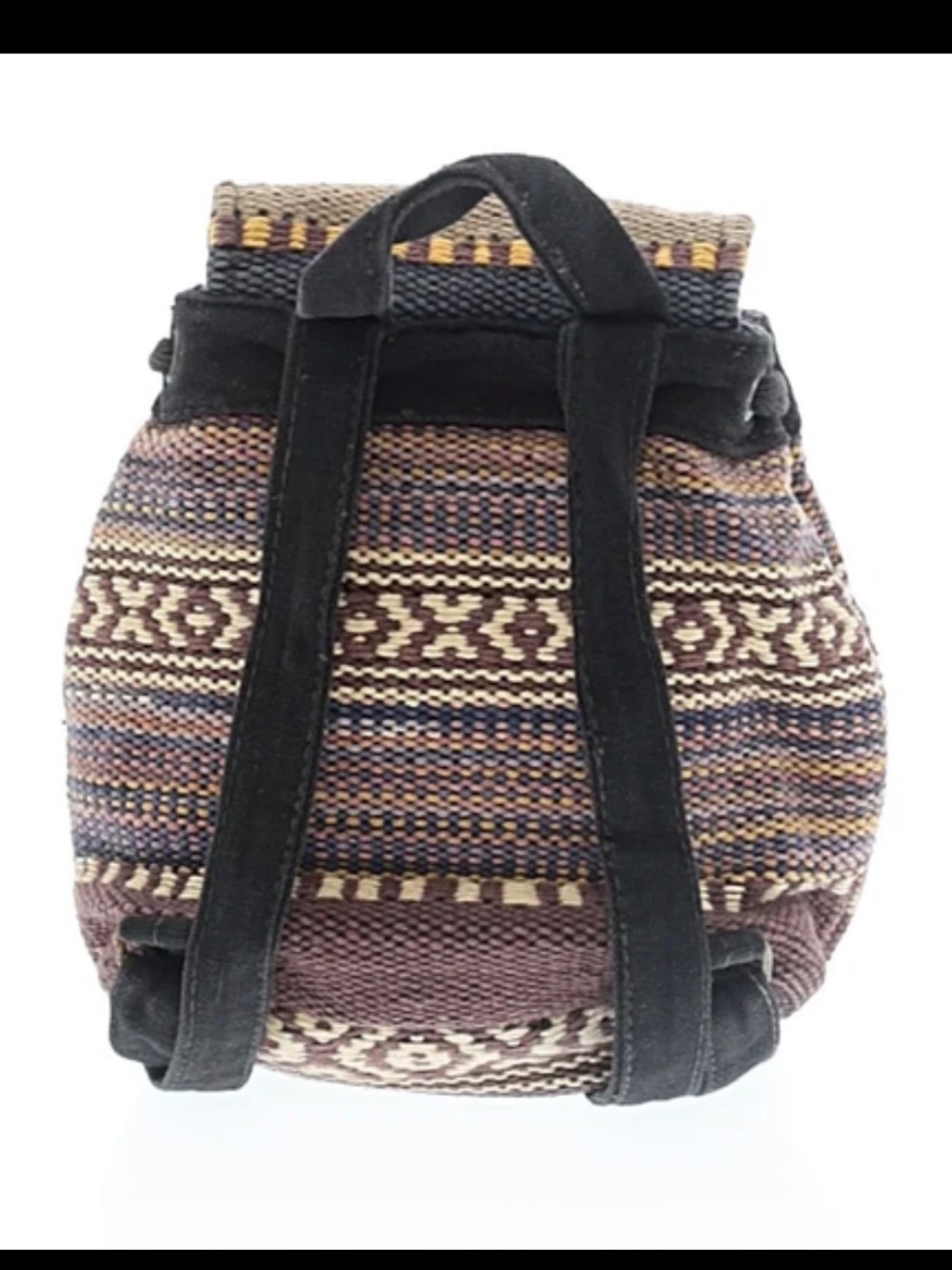 Mini Boho Style Purple Backpack - Picture 2 of 7